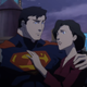 Superman and Lois have a tender moment in the middle of battle.